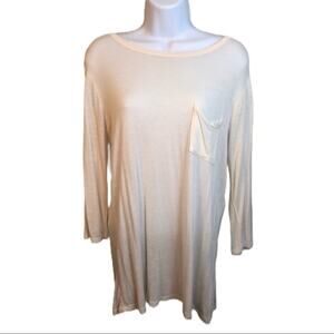 5/$25 Rue 21 Soft Long Sleeve White Tunic Top Med